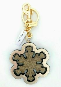 Coach--Snowflake Purse Charm/Keychain